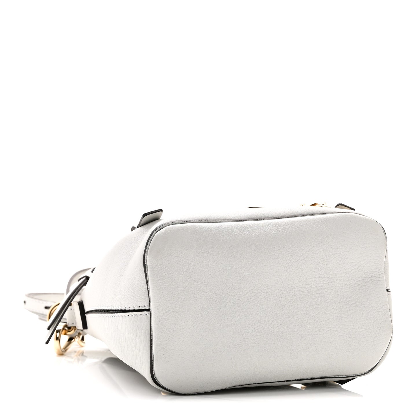 Suede Calfskin Mini Faye Backpack Airy Grey