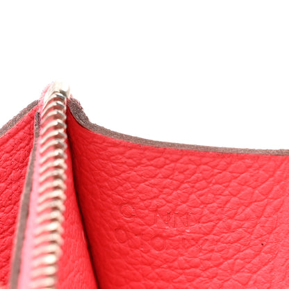 Hermes Evercolor Constance Compact Passant Wallet Rose Azalee 7 of 10