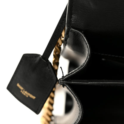 Saint Laurent Calfskin Large Monogram Sunset Black 13 of 13