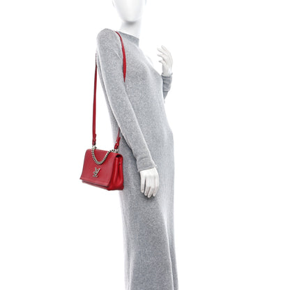 Louis Vuitton Calfskin Lockme II Chain Bag BB Rubis 3 of 8