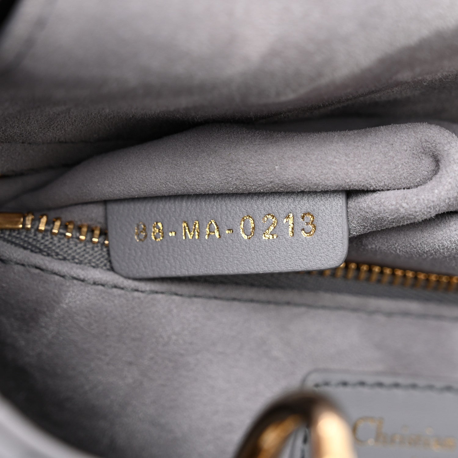 Christian Dior Lambskin Cannage Small My ABCDior Lady Dior Grey 7 of 10