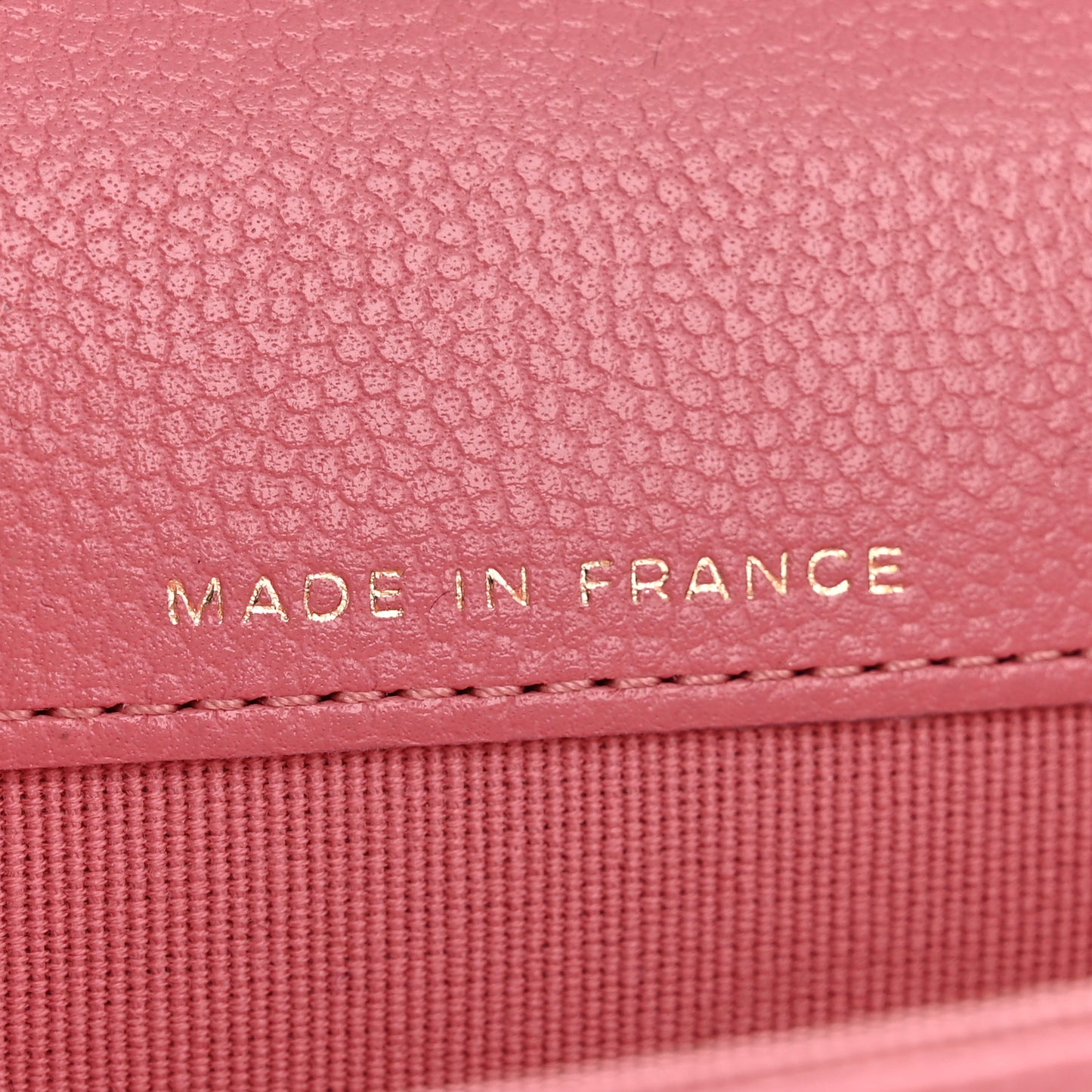 Caviar Quilted Flap Card Holder Wallet Pink