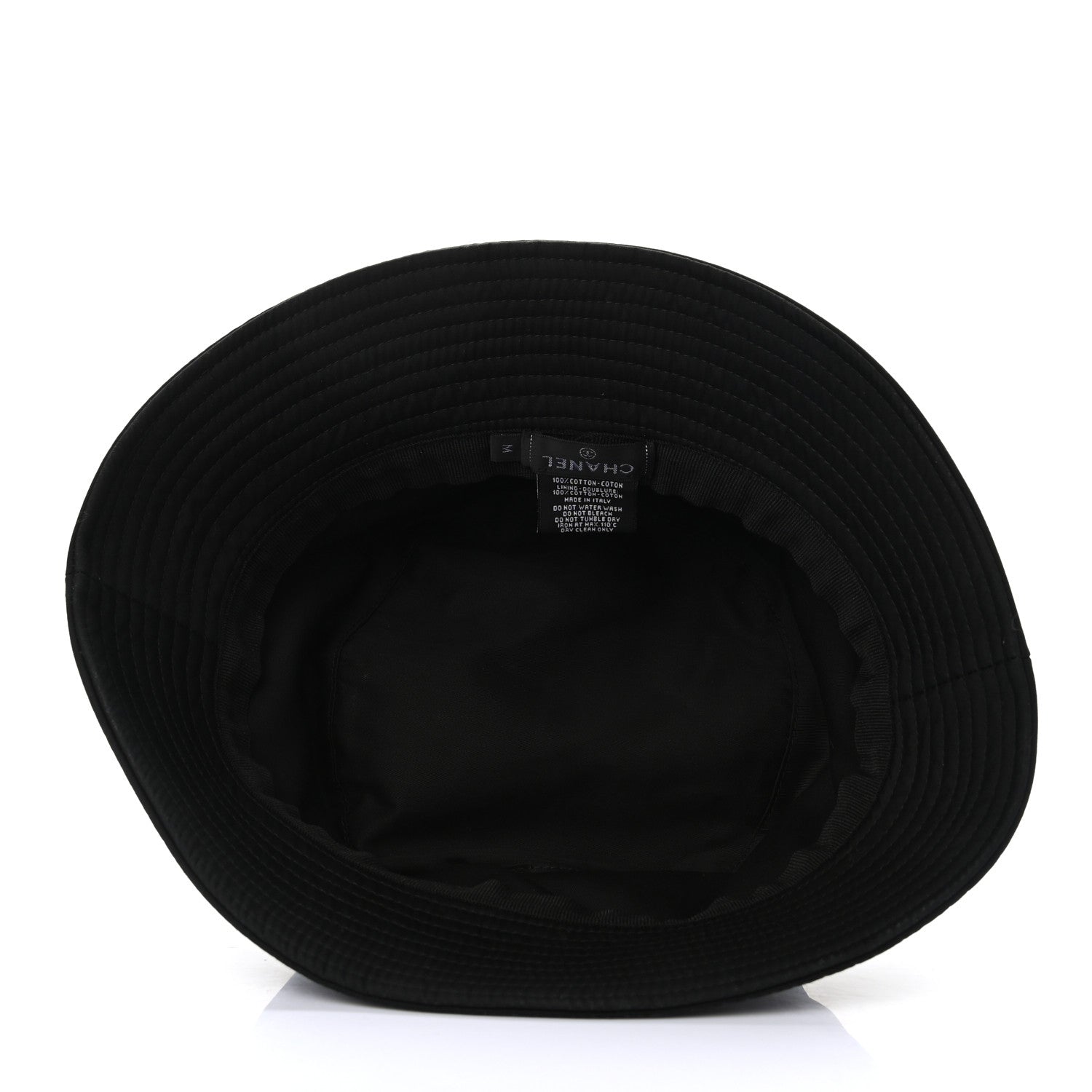 Chanel Cotton CC Bucket Hat M Black 7 of 8