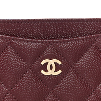 Chanel Caviar Quilted Card Holder Burgundy 9 of 12