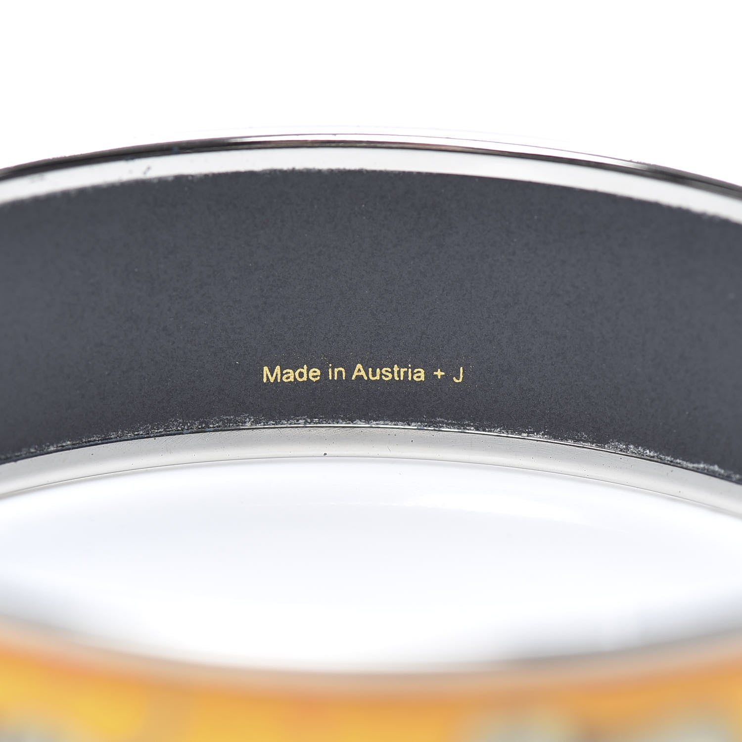 Hermes Enamel Printed Elephants Grazing Wide Bracelet 70 5 of 7