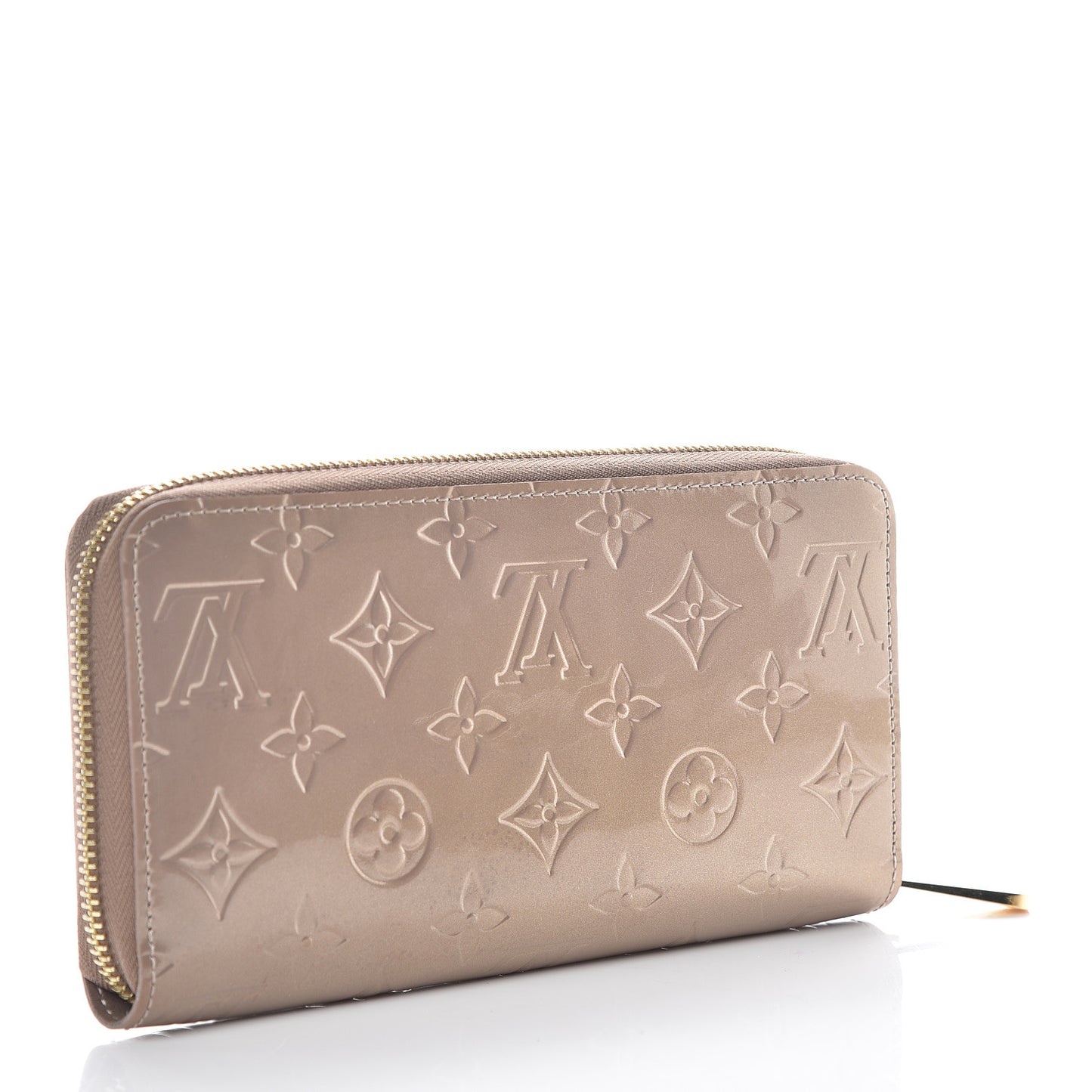 Vernis Zippy Wallet Beige Poudre