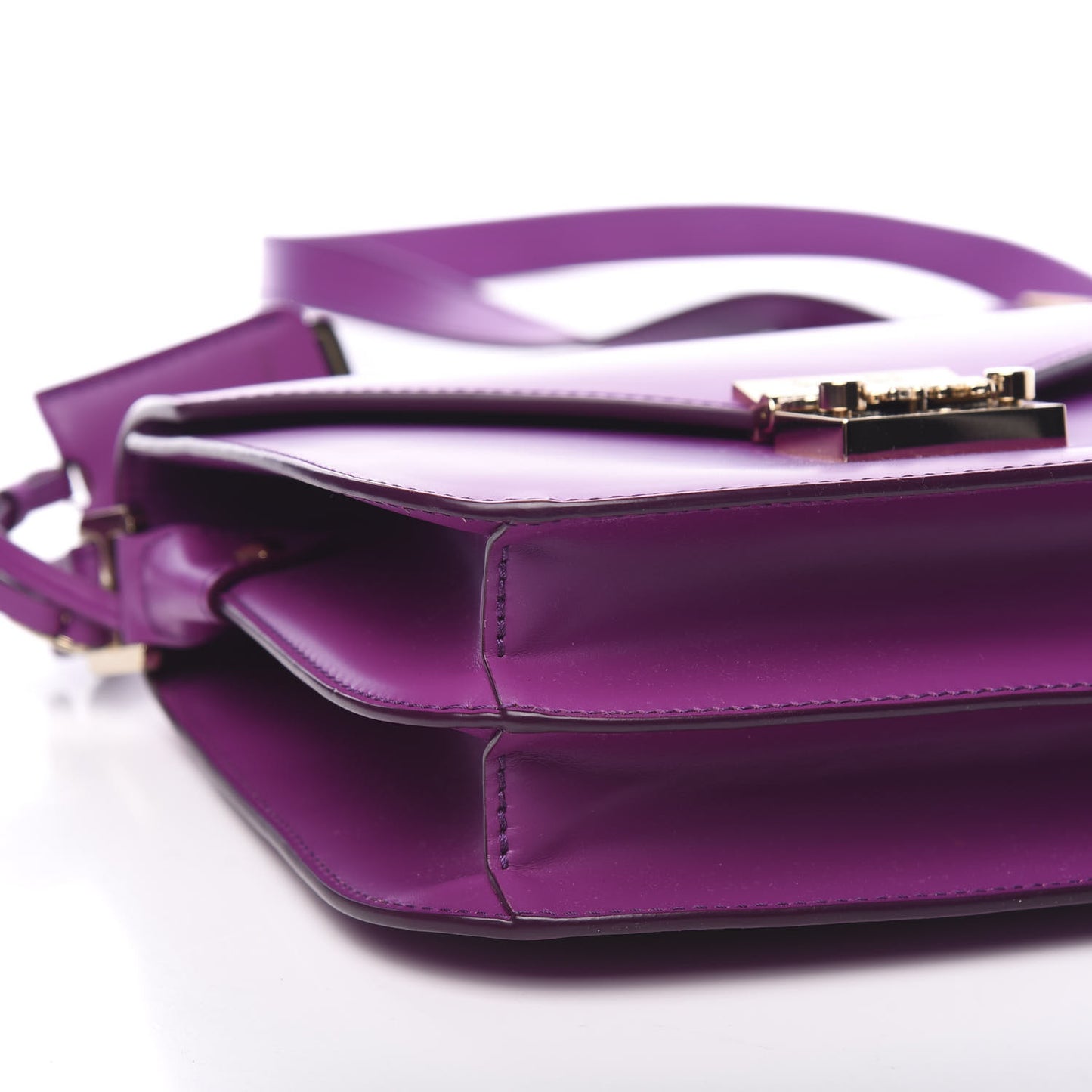 Calfskin Patricia Crossbody Bag Purple