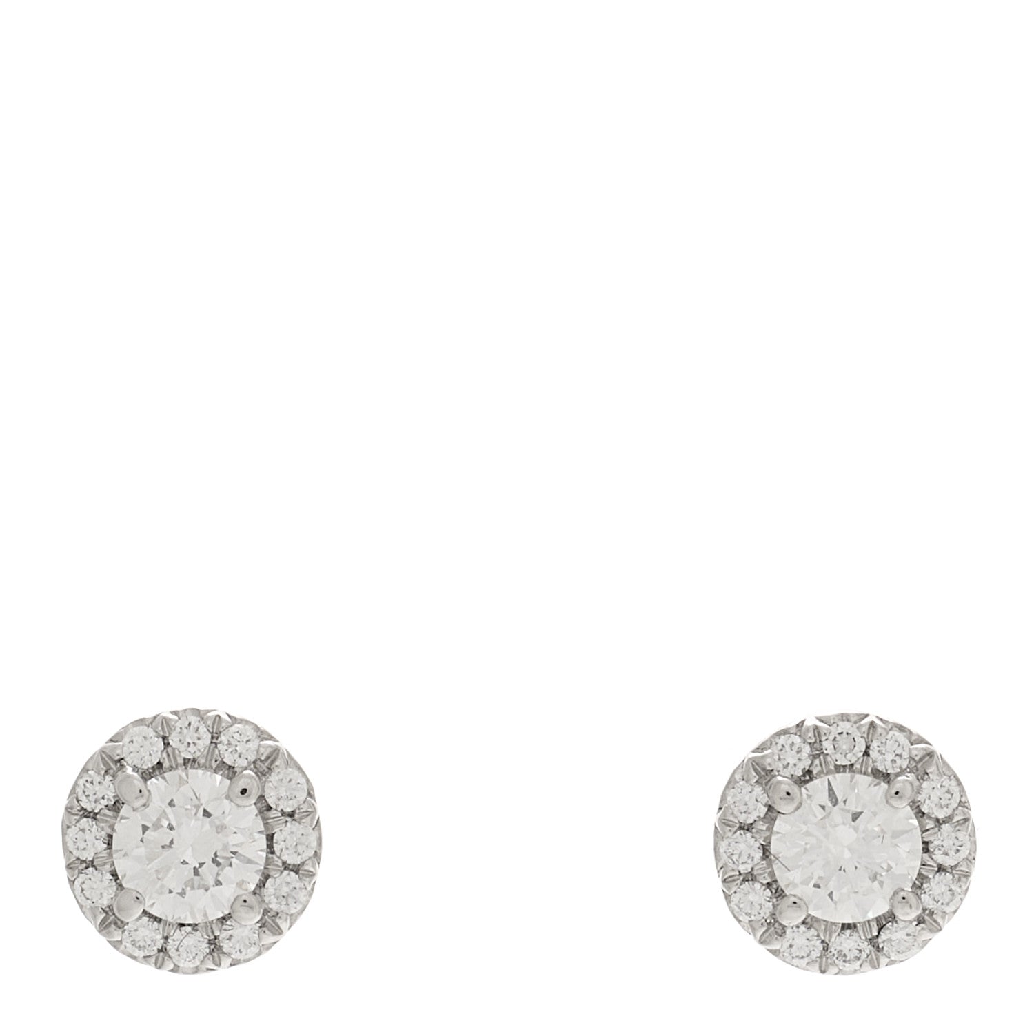 Tiffany Platinum Diamond .17ctw Soleste Earrings 1 of 5