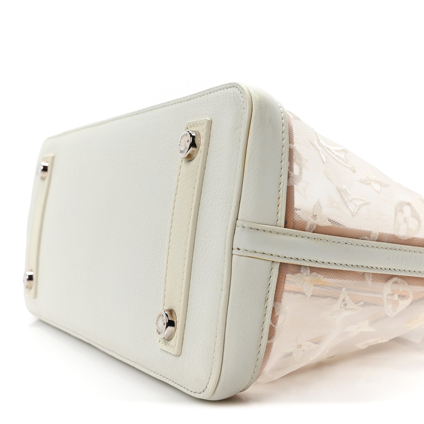 Monogram Transparence Lockit East-West White