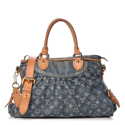 Louis Vuitton Denim Neo Cabby MM Blue 1 of 17