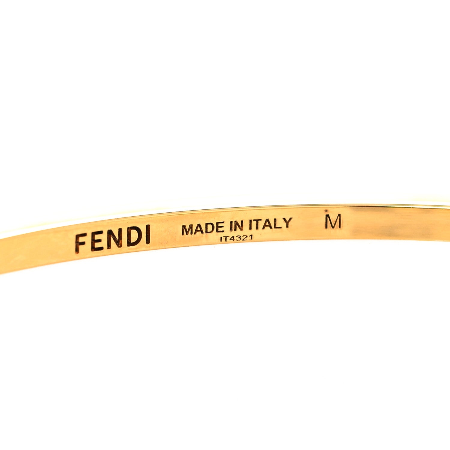 Fendi Metal O'Lock Bracelet M Gold 5 of 5