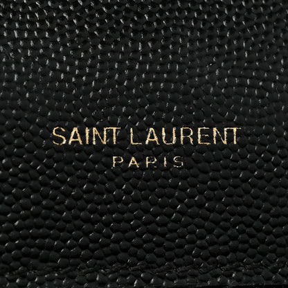 Saint Laurent Grain De Poudre Medium Classic Monogram Kate Tassel Satchel Black 6 of 13