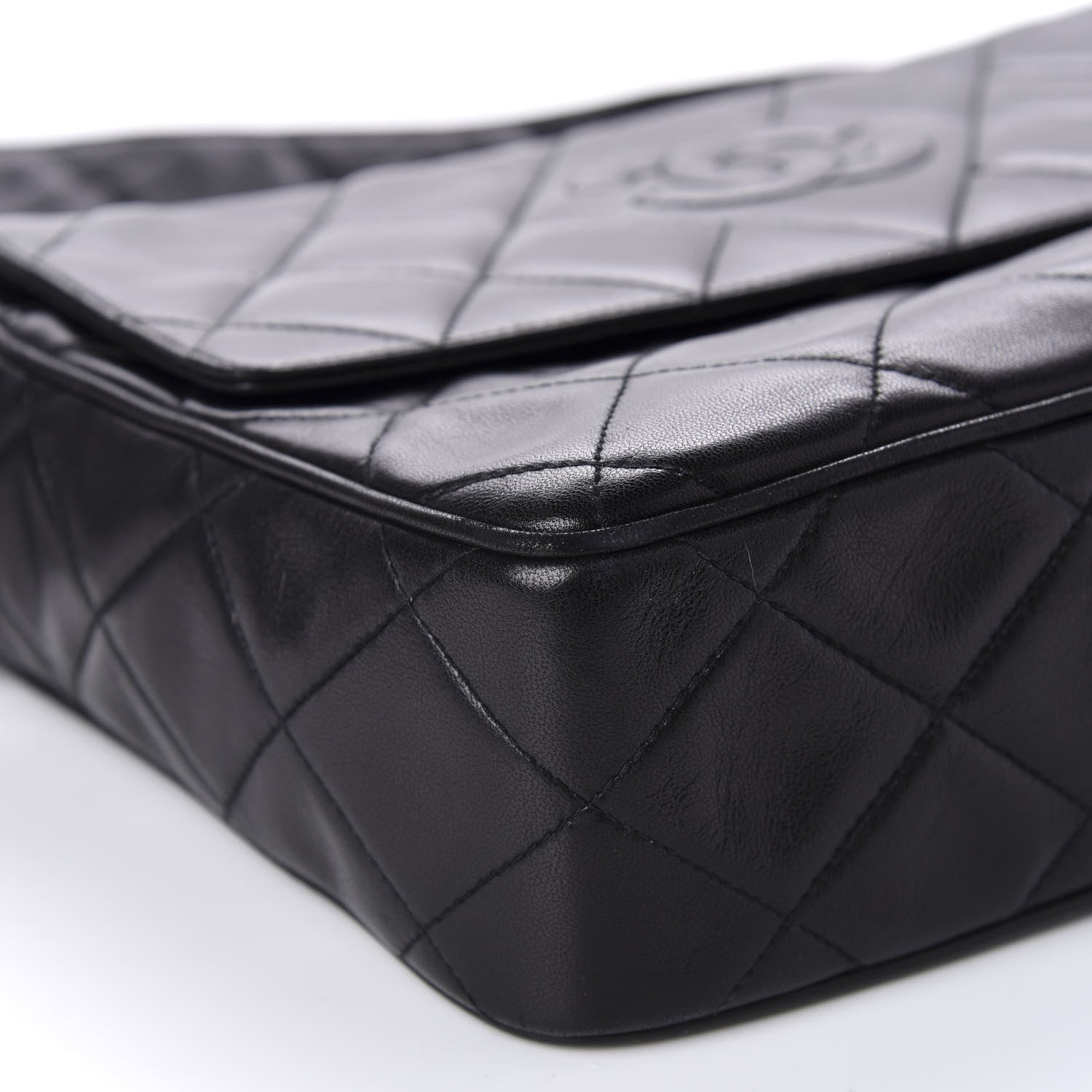 Chanel Lambskin Quilted CC Tassel Camera Case Black 6 of 13