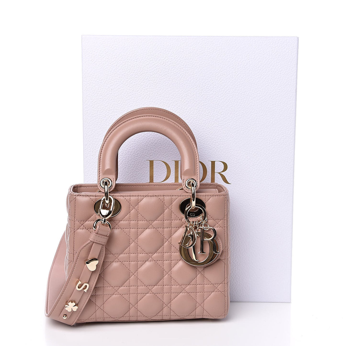 Metallic Grained Calfskin Cannage Small MyABCDior Fard