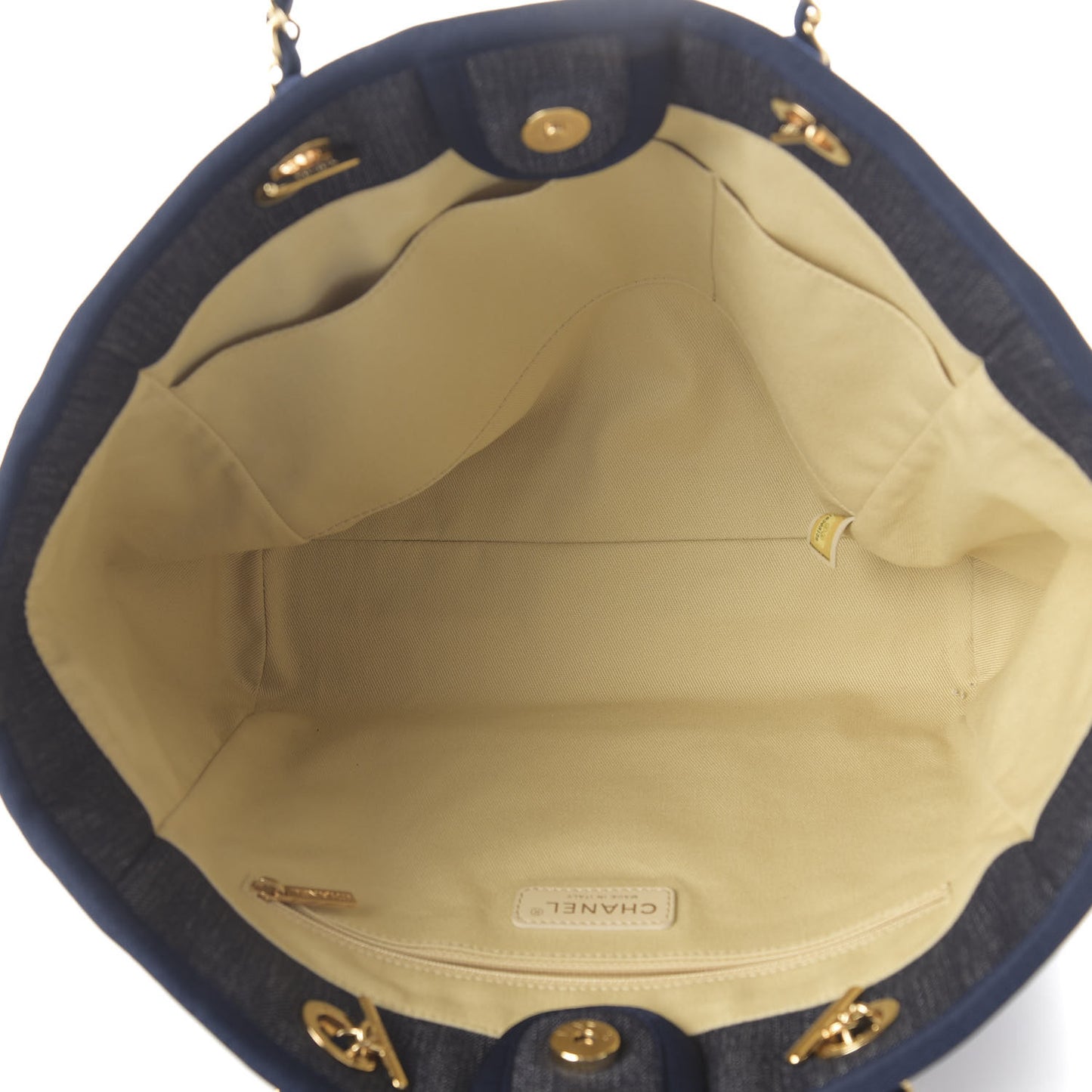 Denim Small Deauville Tote Dark Blue