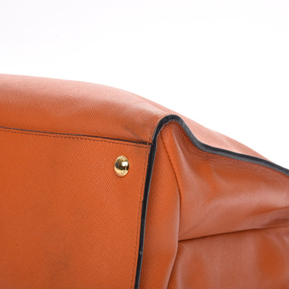 Prada Saffiano Soft Tote Papaya 15 of 19