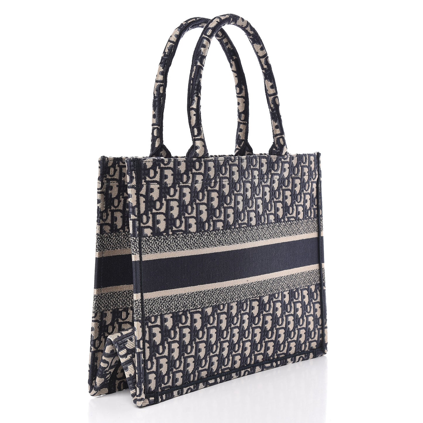 Oblique Medium Book Tote Blue Multicolor