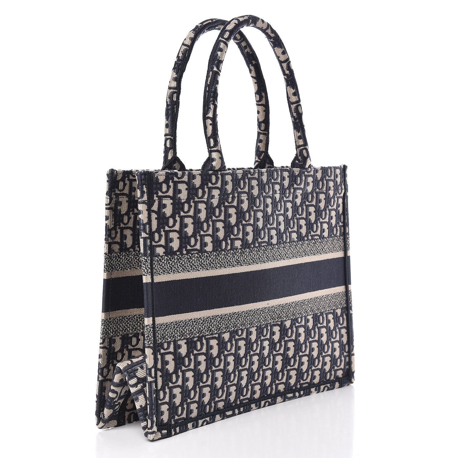Christian Dior Oblique Medium Book Tote Blue Multicolor 3 of 10