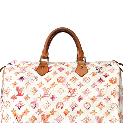 Louis Vuitton Watercolor Aquarelle Speedy 35 White 7 of 20