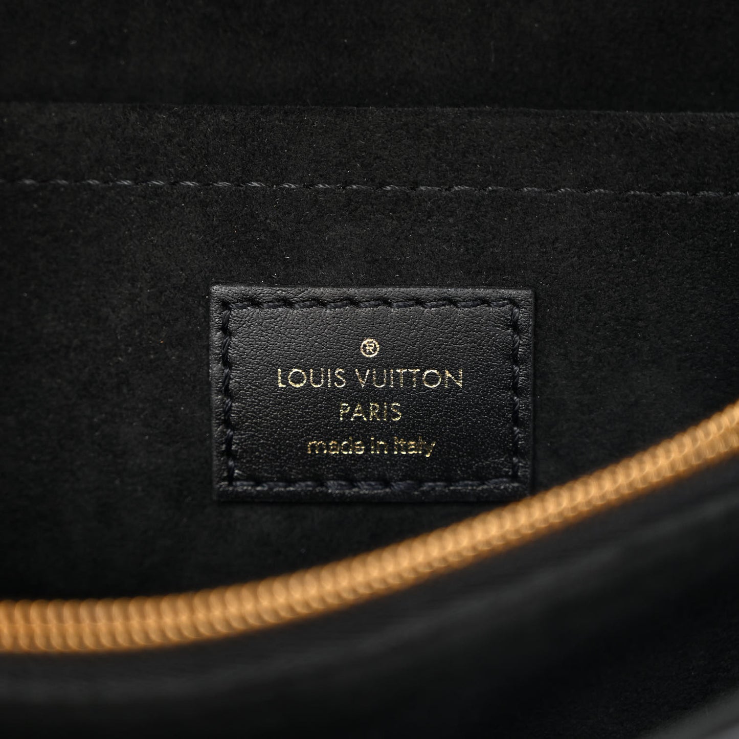 Calfskin LV New Wave Chain Bag Black