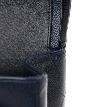 Chanel Caviar Quilted Maxi Double Flap Blue 11 of 13