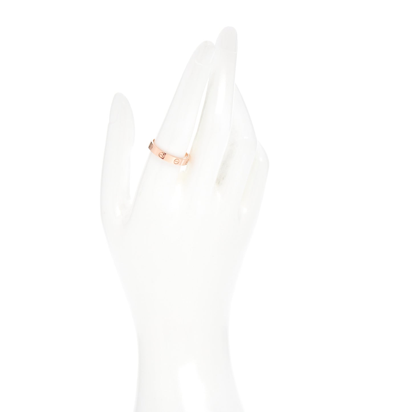 18K Pink Gold 3.5mm LOVE Wedding Band Ring 59 8.75