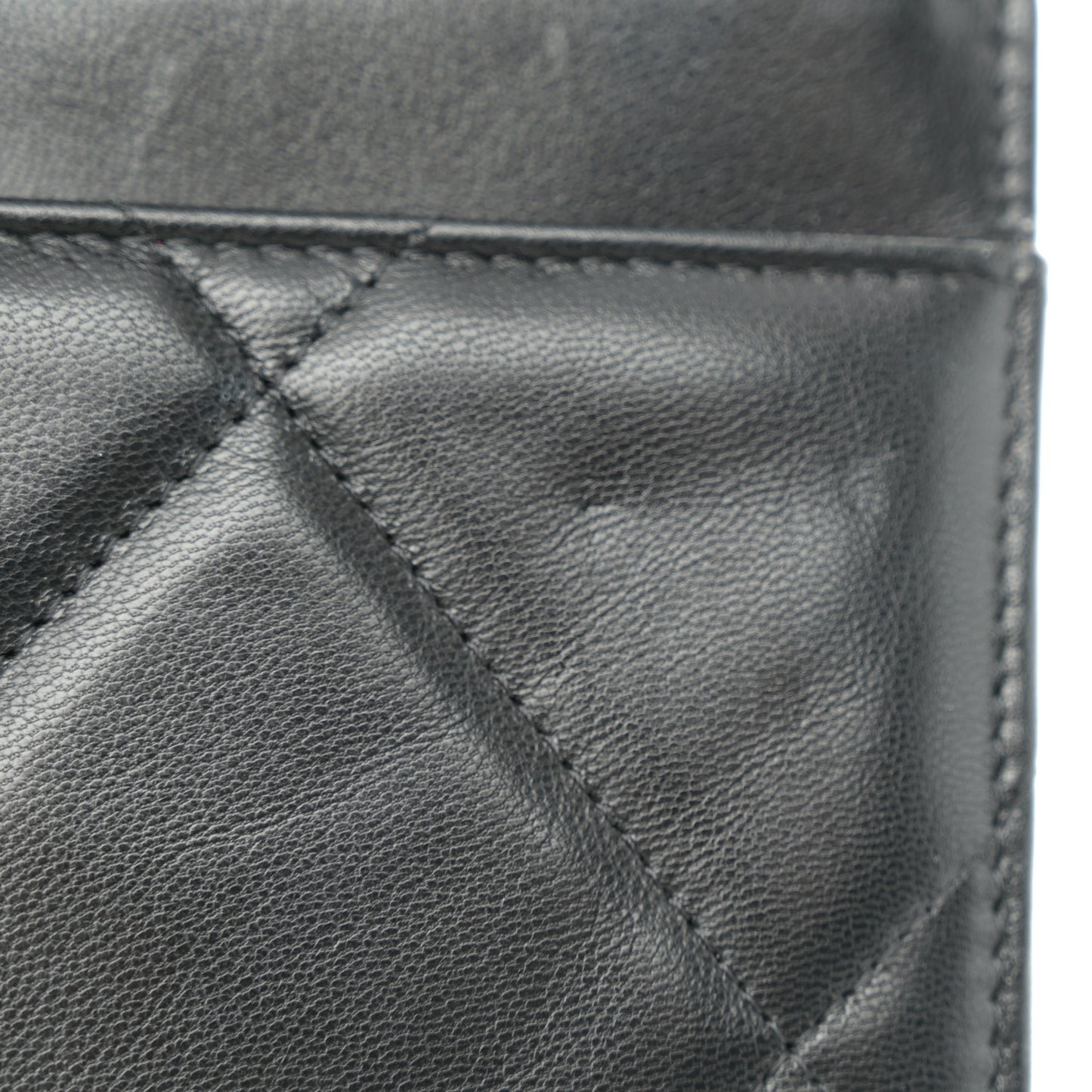 Lambskin Quilted Chanel 19 Wallet On Chain WOC Black