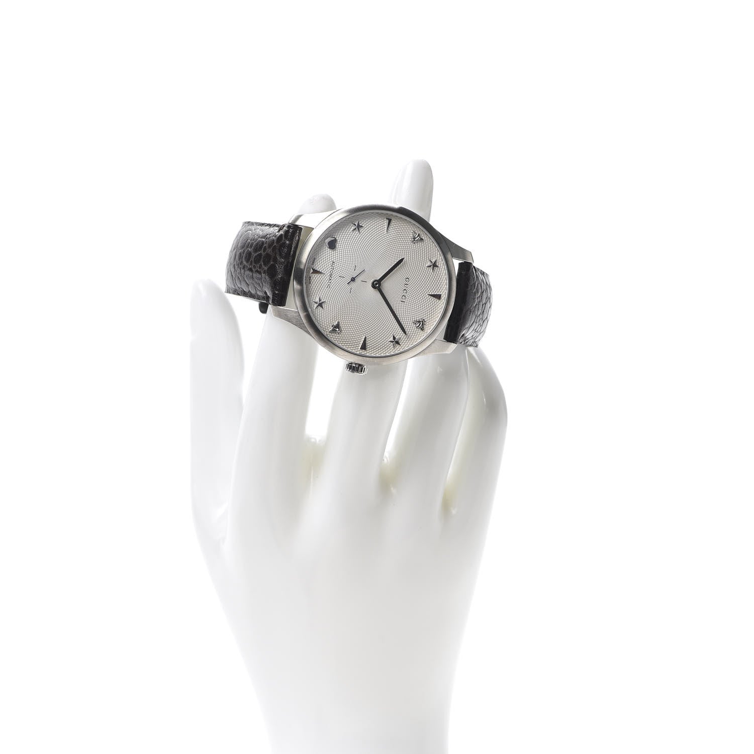Gucci Stainless Steel Alligator 40mm G-Timeless Charm Automatic Watch 2 of 6