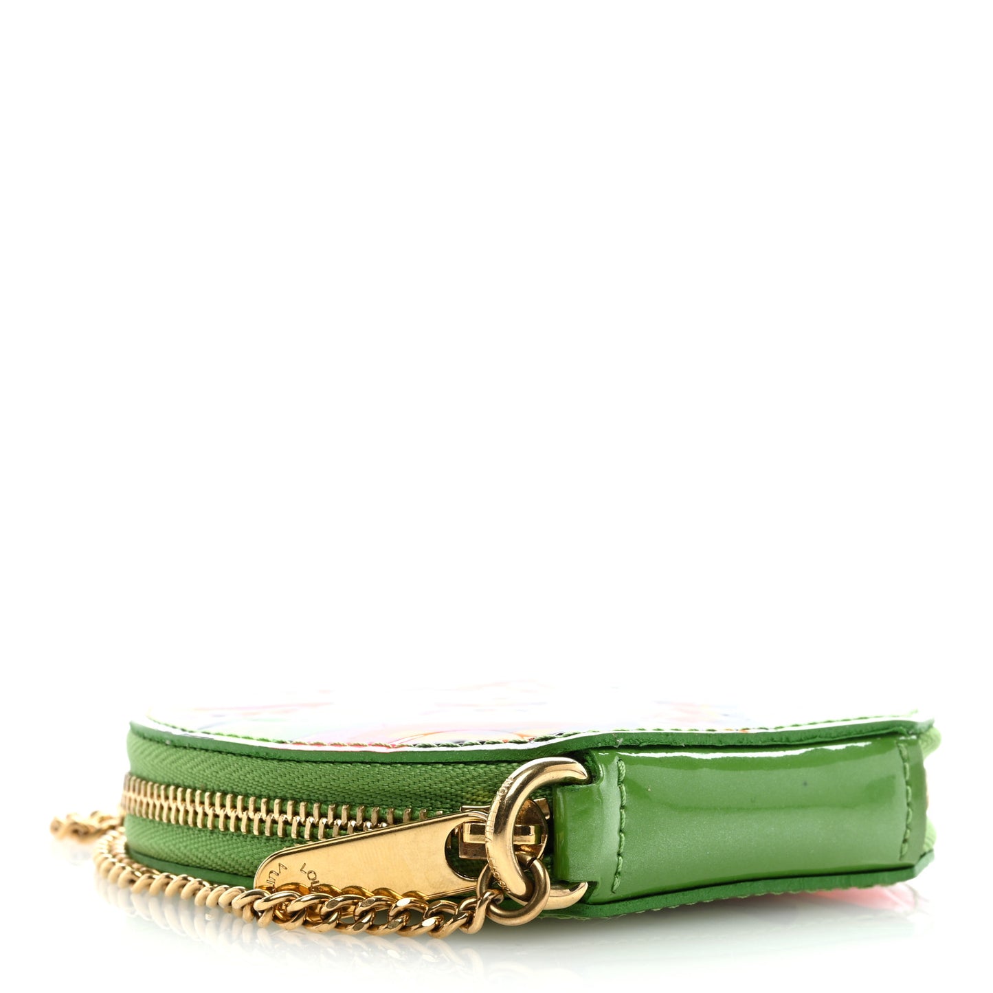 Vernis Roses Chapeau Coin Purse Vert Tonic