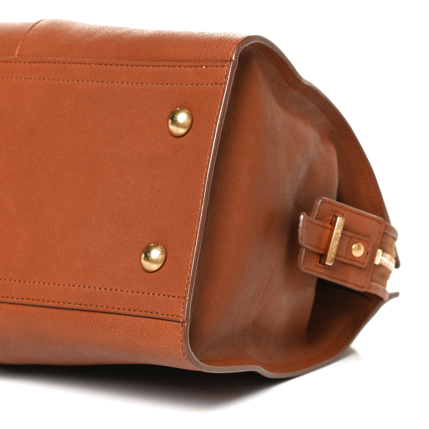 Calfskin Small Classic Y Cabas Cognac