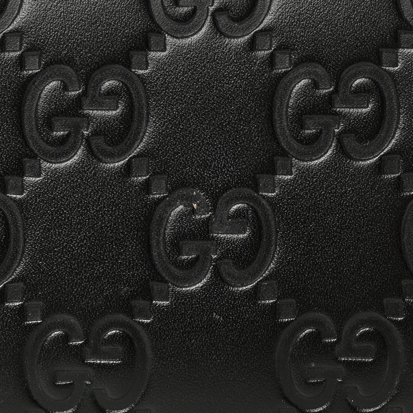 Guccissima Zip Around Card Case Black
