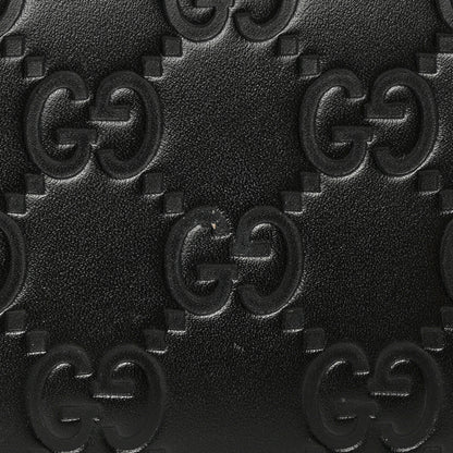 Gucci Guccissima Zip Around Card Case Black 10 of 14