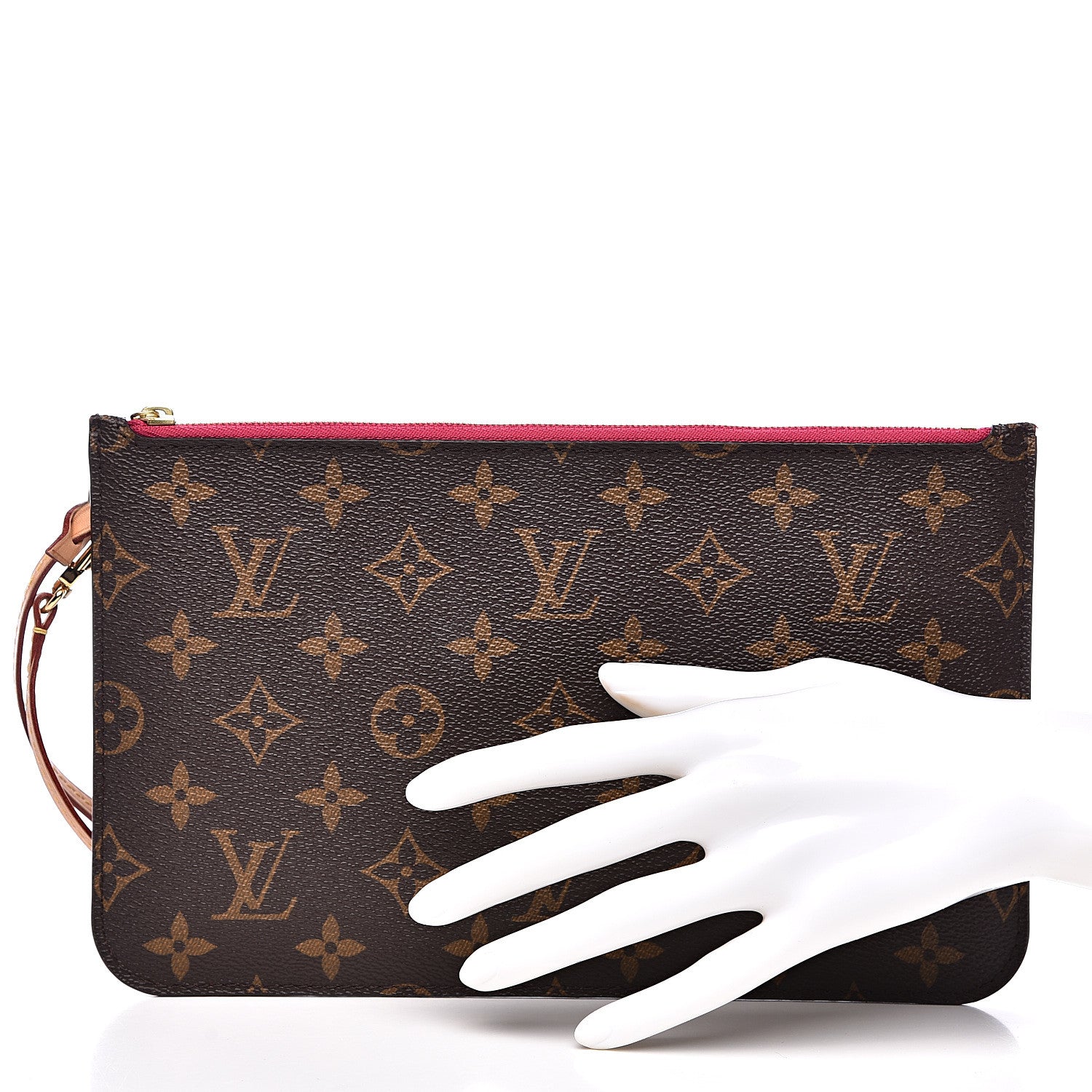 Louis Vuitton Monogram Neverfull MM GM Pochette Pivoine 2 of 9