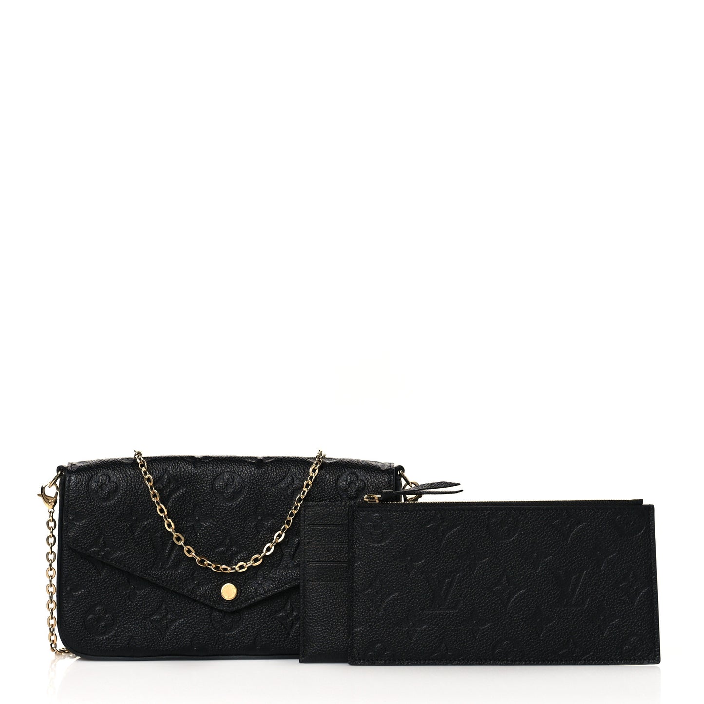 Empreinte Pochette Felicie Chain Wallet Black