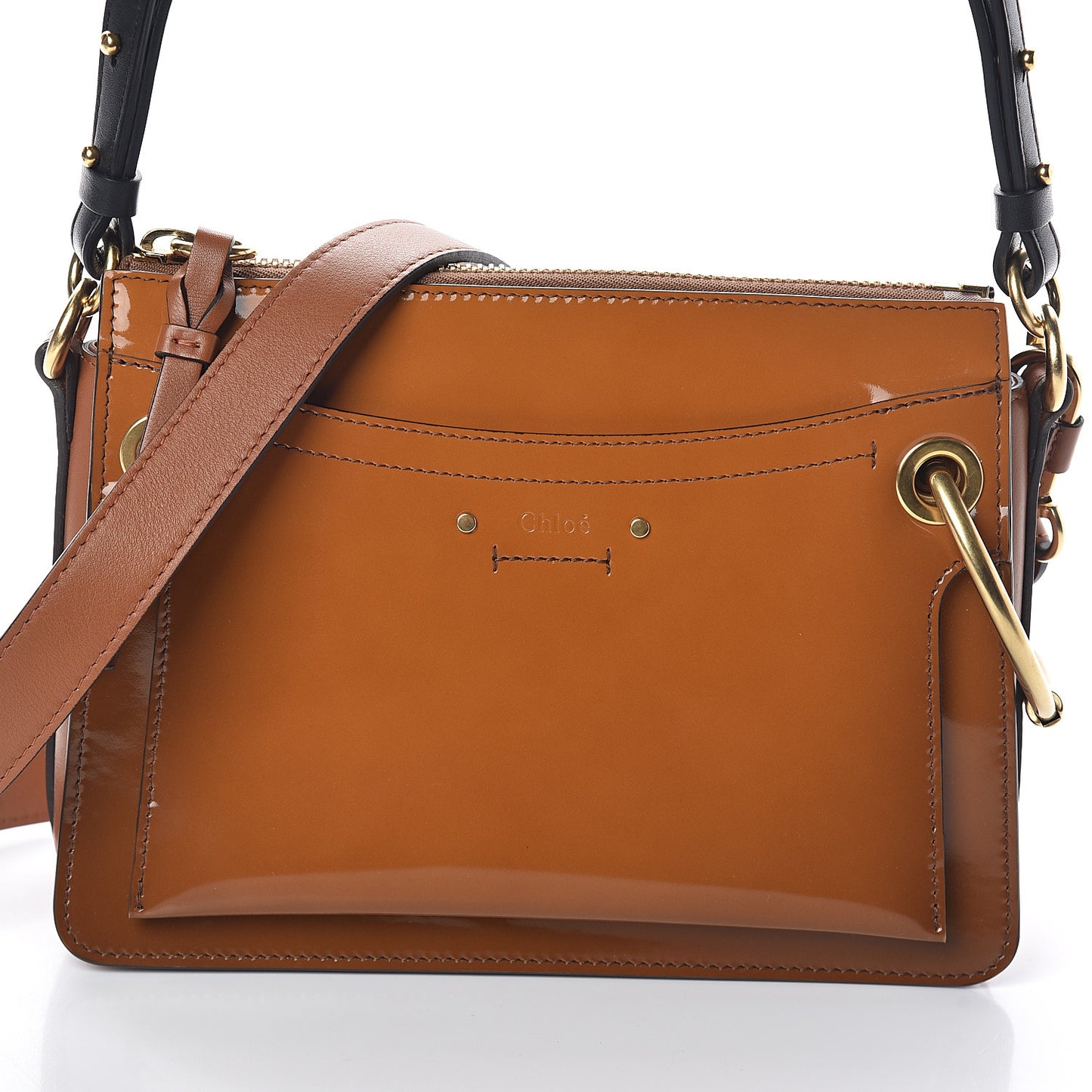Patent Small Roy Bag Caramel