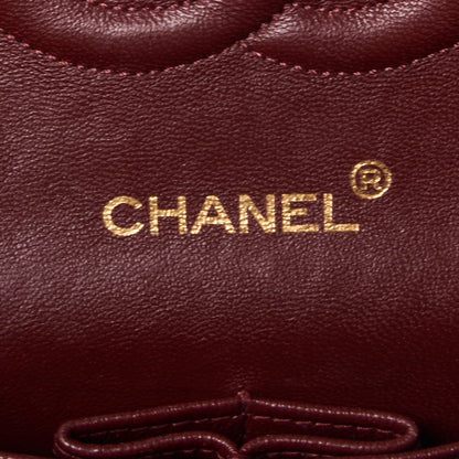Chanel Lambskin Quilted Medium Double Flap Black 8 of 9