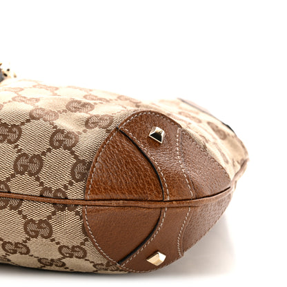 Gucci Monogram Piston Lock Jackie O Hobo Tan 10 of 10