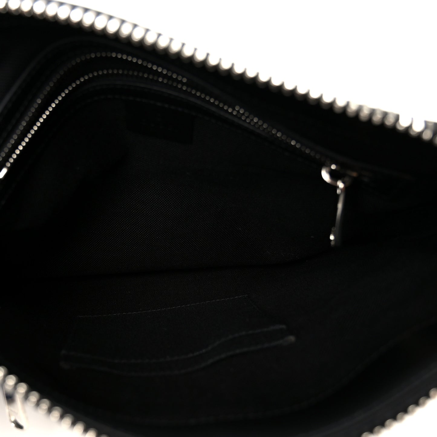GG Supreme Monogram Appia Calfskin Web Flat Messenger Bag Black Grey