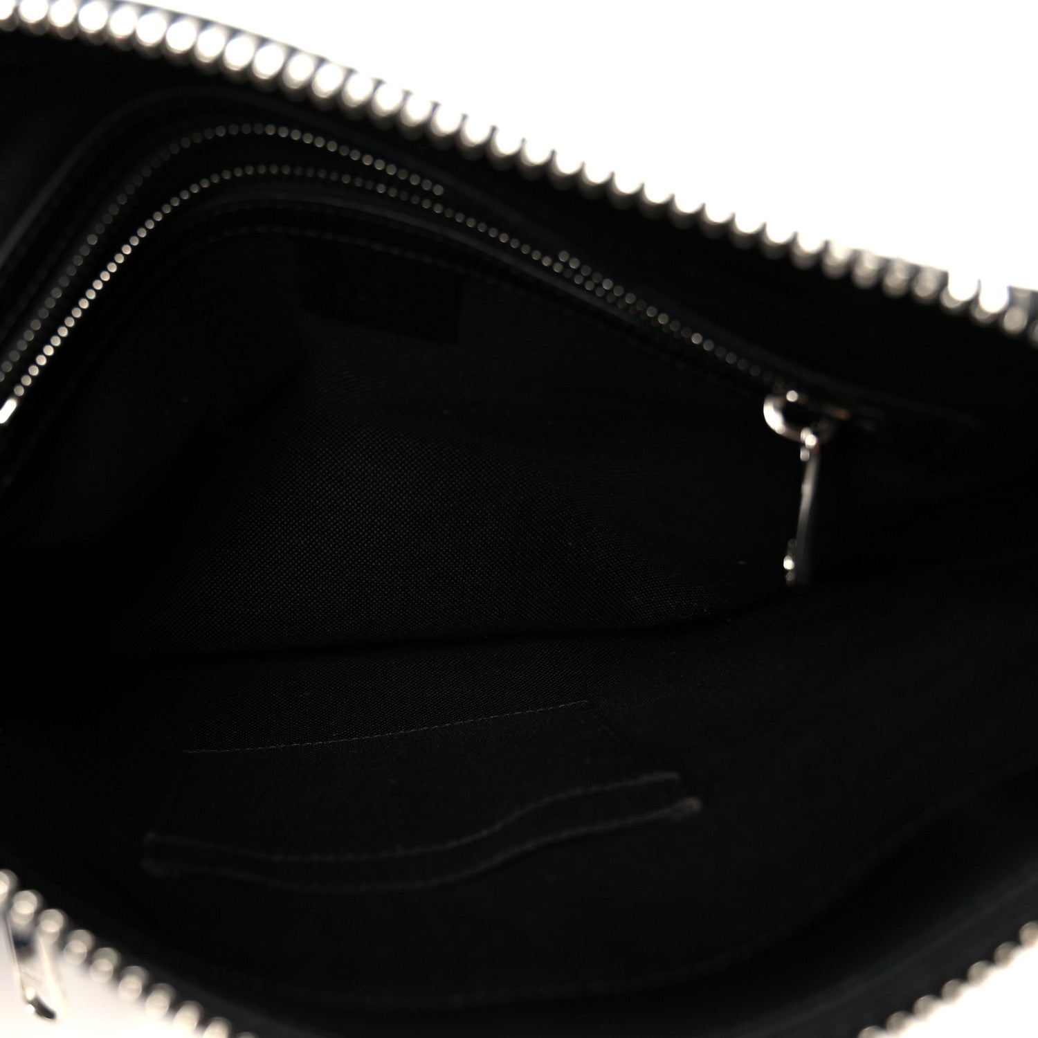 Gucci GG Supreme Monogram Appia Calfskin Web Flat Messenger Bag Black Grey 5 of 12