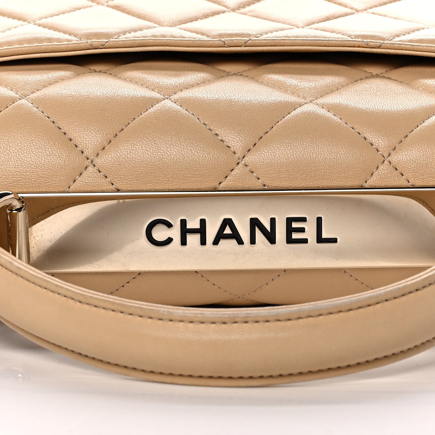 Chanel Lambskin Quilted Medium Trendy CC Flap Dual Handle Bag Beige 8 of 12