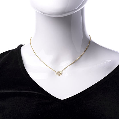 Cartier 18K Yellow Gold Diamond Hearts And Symbols Pendant Necklace 2 of 7