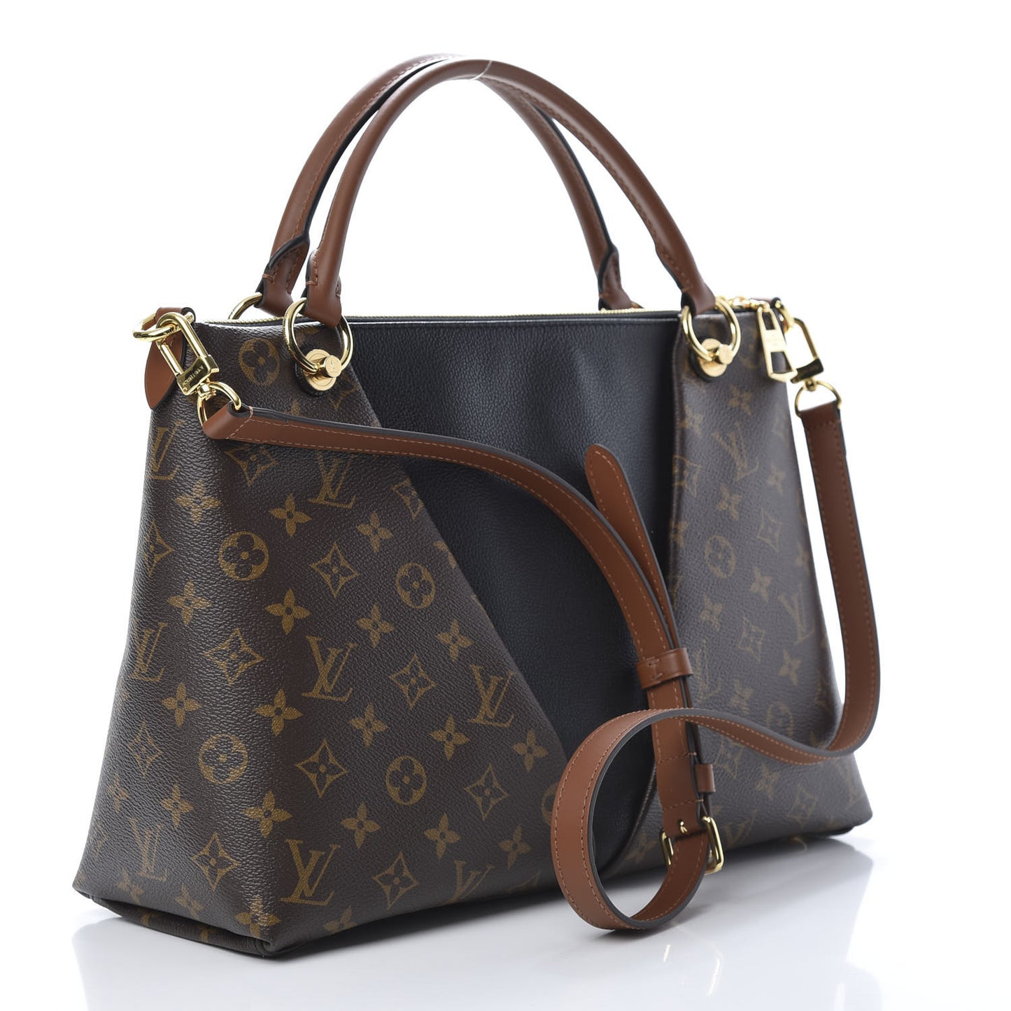 Monogram V Tote MM Black