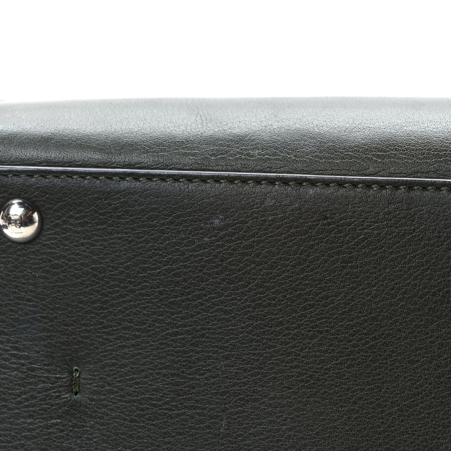 Vitello Dolce Marmol Shiny Nappa Petite 3Jours Tote Verde Prato