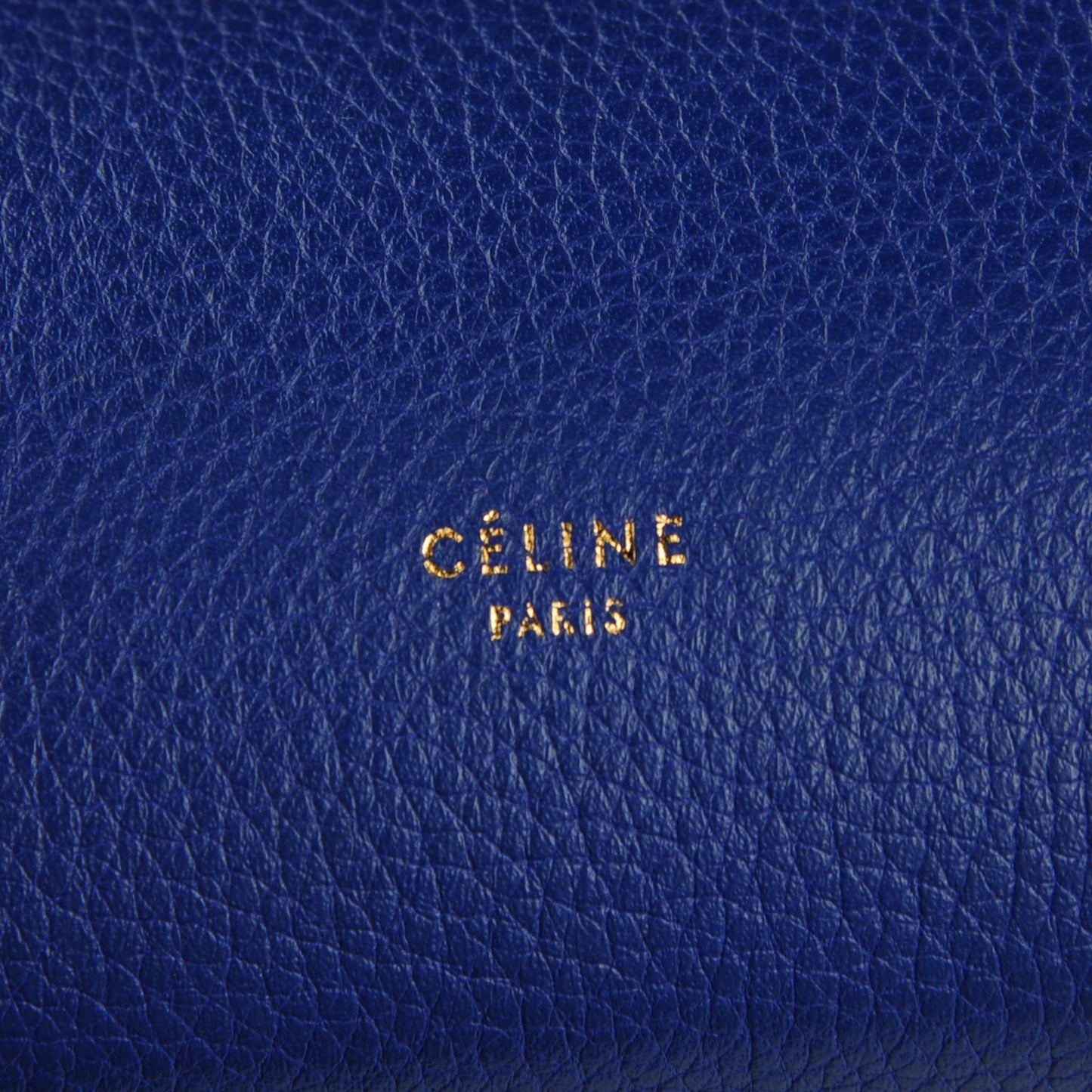 Drummed Calfskin Small Belt Bag Indigo