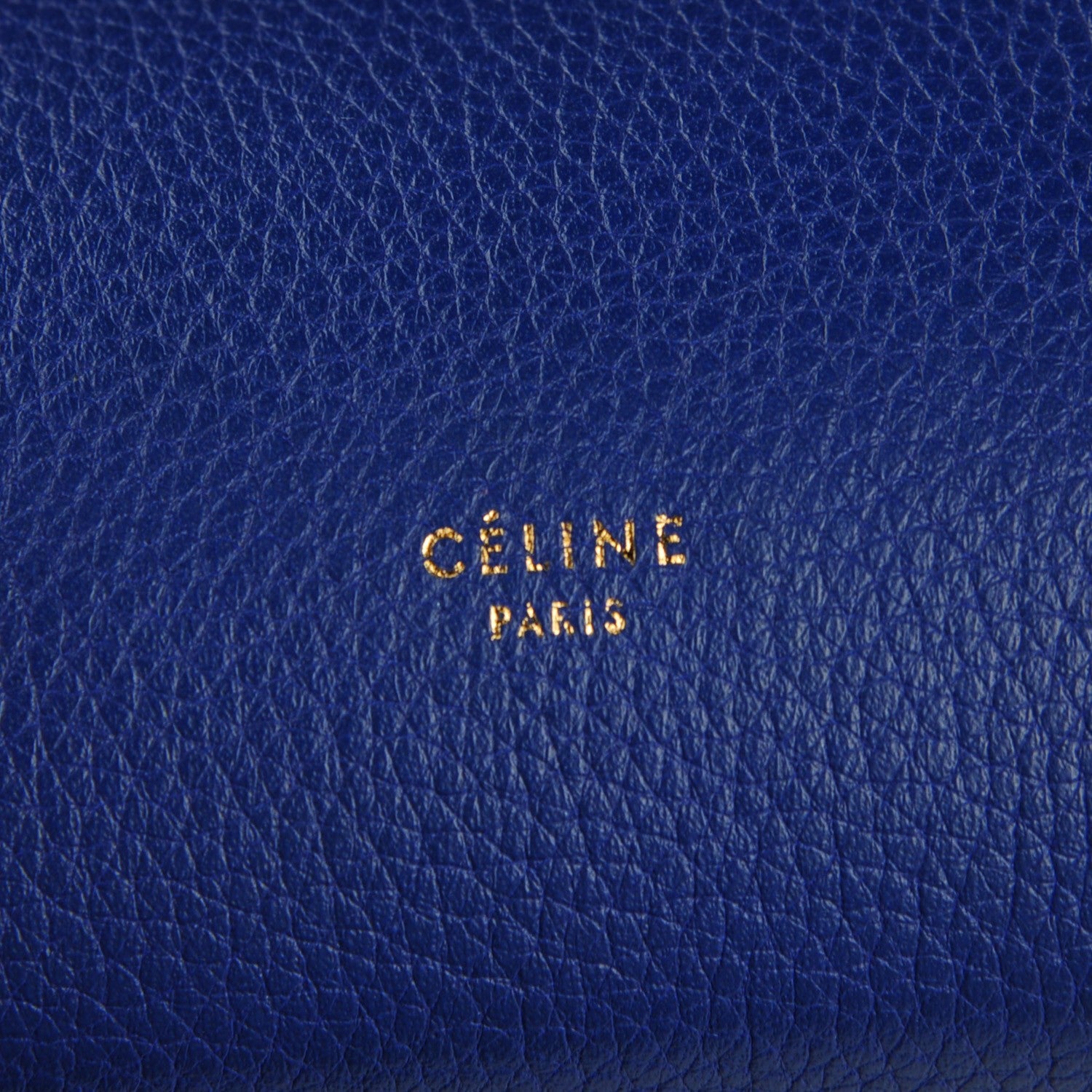 Celine Drummed Calfskin Small Belt Bag Indigo 8 of 9