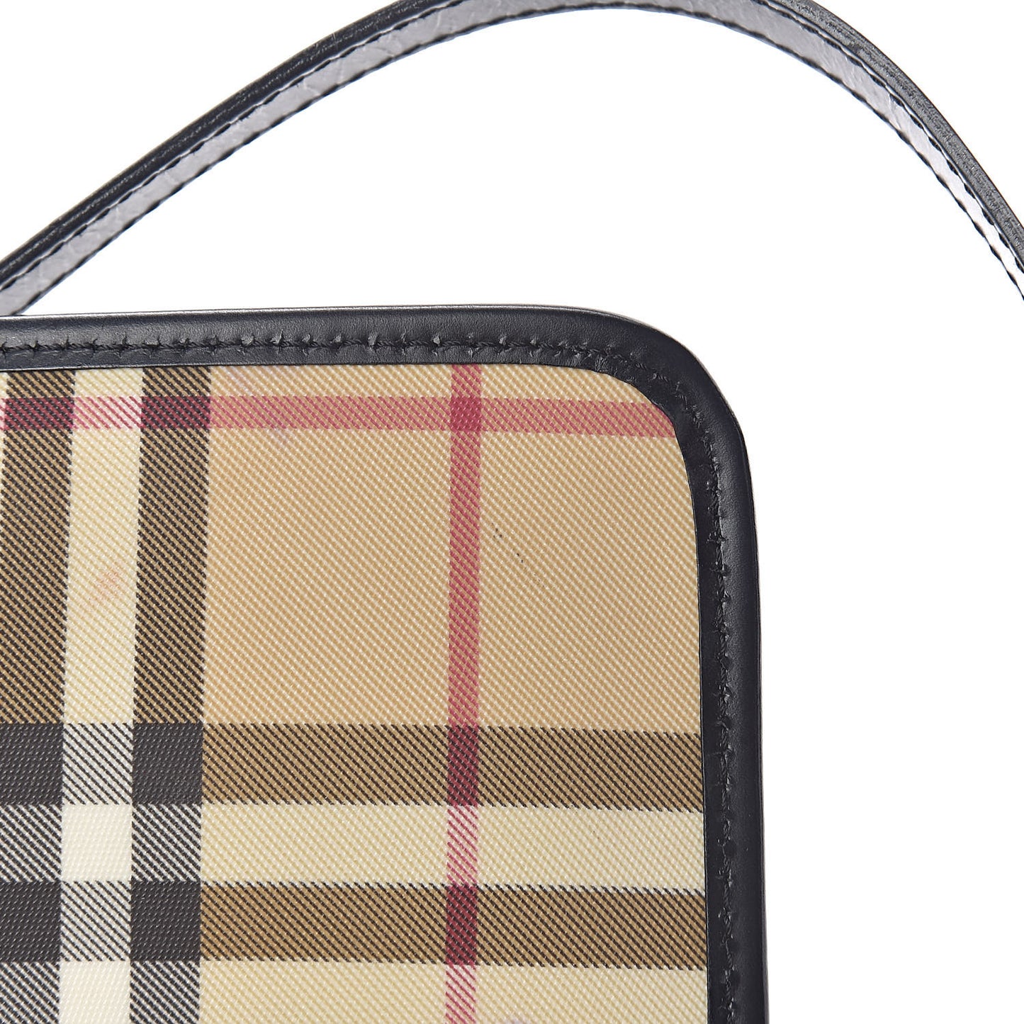 House Check Small Shoulder Bag Black