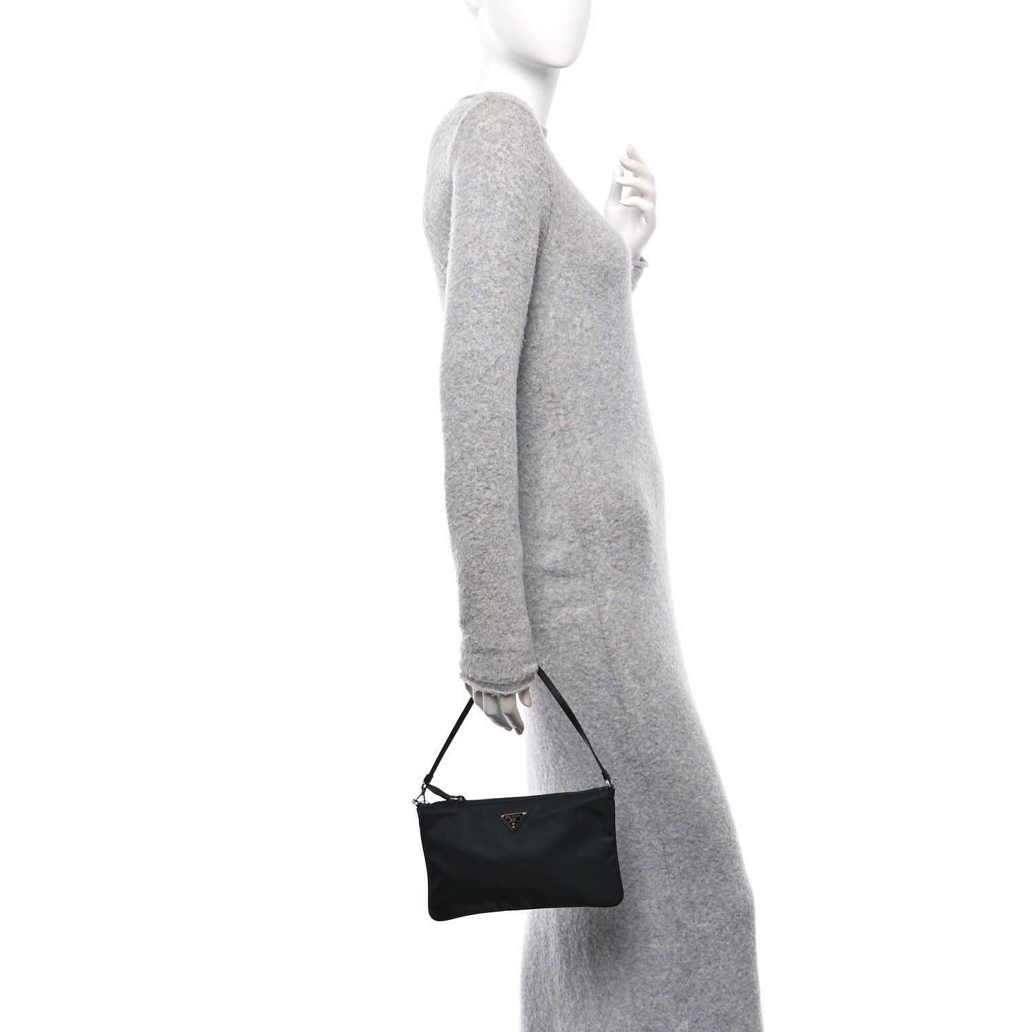 Prada Re-Nylon Vela Pouch Black 2 of 10