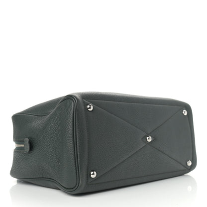 Hermes Taurillon Clemence Victoria II 35 Vert Fonce 4 of 11
