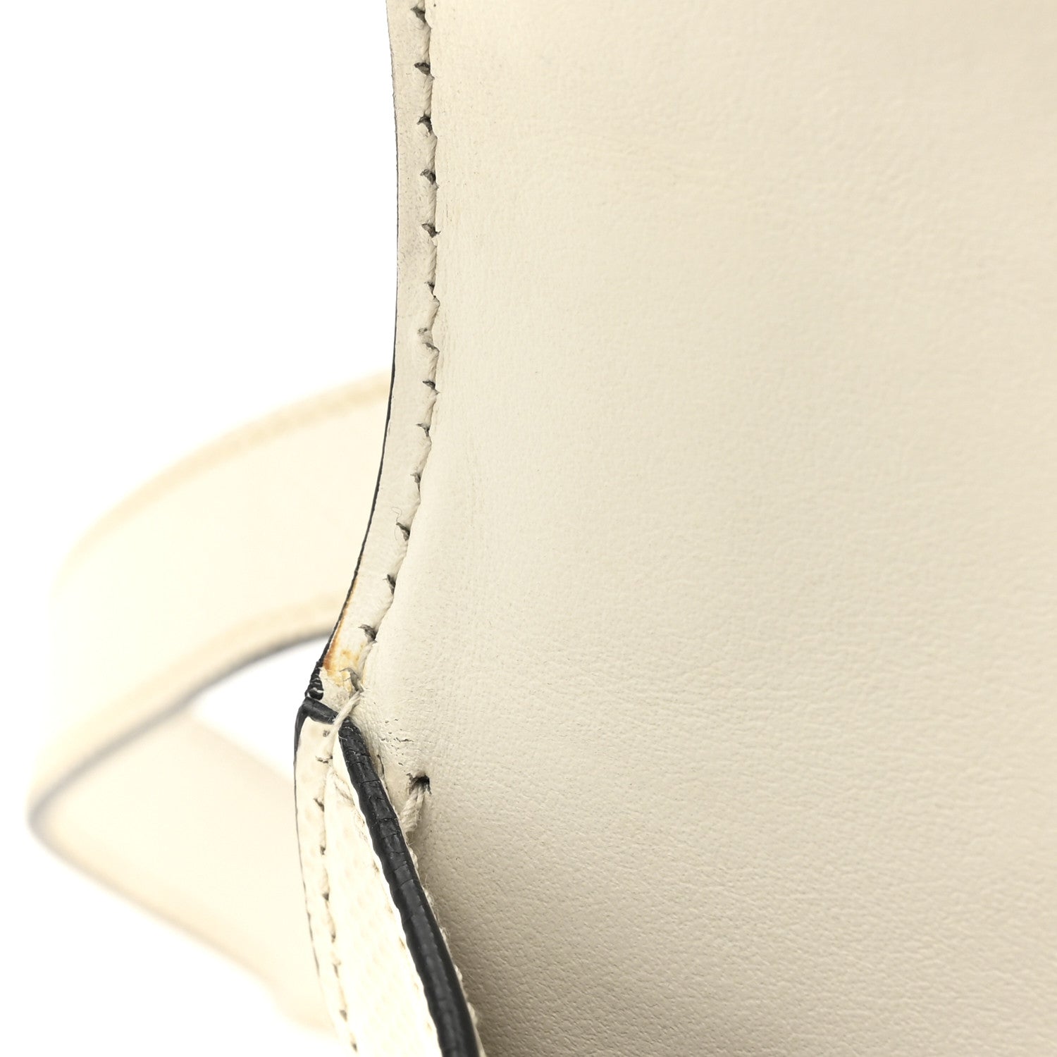 Prada Saffiano Cuir Triangle Embleme Flap Shoulder Bag White 15 of 16