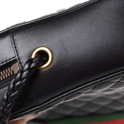 Gucci Calfskin Web Trapuntata Small GG Shoulder Bag Black 11 of 11
